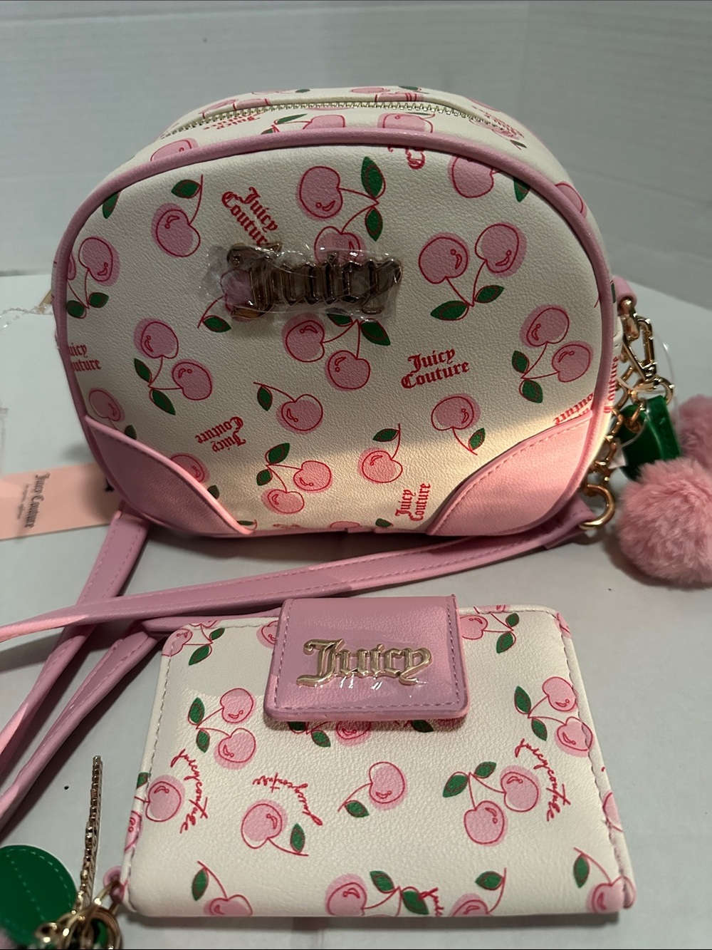 🍒 NWT Juicy Couture Cherry Girl Crossbody & Wallet Set -Rare Y2K Viral Find! - Picture 16 of 16